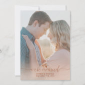 Terracotta Foliage Photo Elopement Faire-part (Devant)