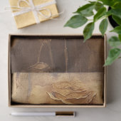  terracotta Franse rozen faux gold chic Tissuepapier (Geschenk)