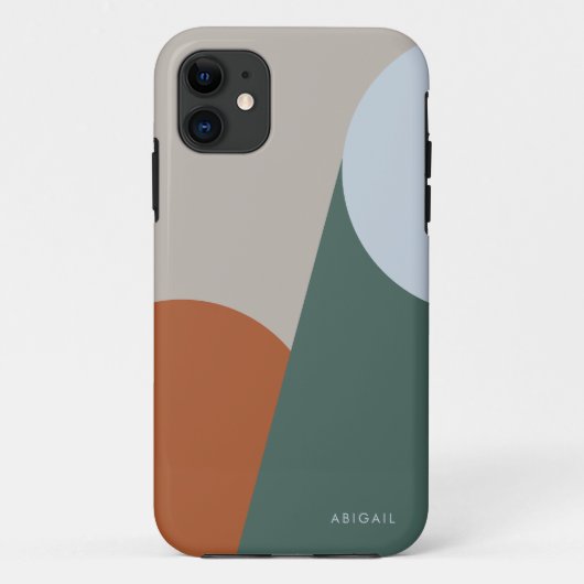Terracotta Geometric Earthy Custom Case-Mate iPhone Case (Achterkant)