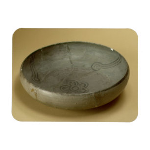 Terracotta geverfde grijze artikelen, Hastinapur, Magneet
