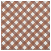 Terracotta Gingham Patterned Stof (Swatch)