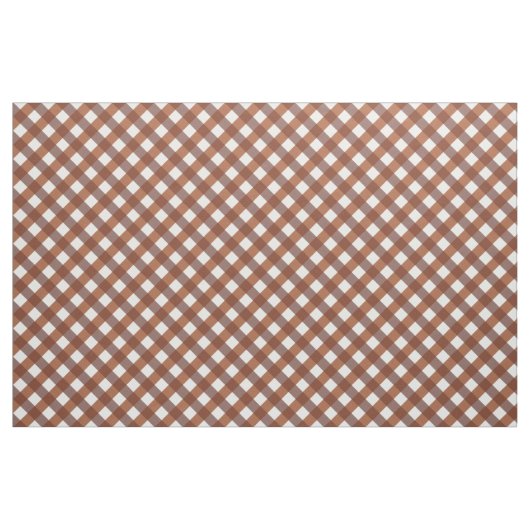 Terracotta Gingham Patterned Stof (Fat Quarter)