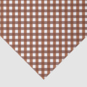 Terracotta Gingham Patterned Tissuepapier (Detail)