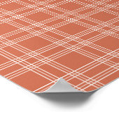 Terracotta Gingham Poster (Hoek)