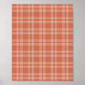 Terracotta Gingham Poster (Voorkant)