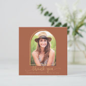 Terracotta Gold Arch Foto Afstuderen Hartelijk dan (Staand voorkant)