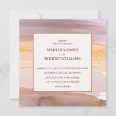 Terracotta Gold Bohemian Wedding Invitation Kaart (Voorkant)