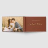 Terracotta Gold Script Mariage photo moderne (Complet)