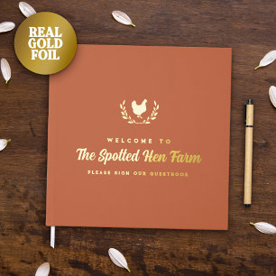 Terracotta Golden Hen Wreath Location de ferme