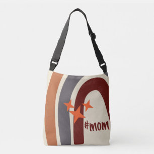 Terracotta Gray Bohemian Rainbow gepersonaliseerd Crossbody Tas