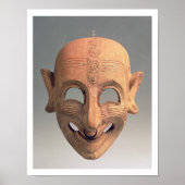 Terracotta grinning mask uit San Sperate, 6de-5de Poster (Voorkant)