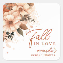 Terracotta Herfst Bloem Bruidsfall in Love