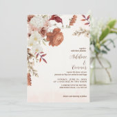 Terracotta Herfst Herfst Bloemen Boho rustieke bru (Staand voorkant)