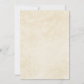 Terracotta herfst laat Boho herfst bruiloft Save The Date (Achterkant)