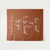 Terracotta How Sweet it is Weddenschap Photo Backd Wandkleed (Voorkant (horizontaal))