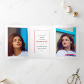 Terracotta Klasse van 2025 afstuderen foto Drieluik Aankondiging (Binnen)