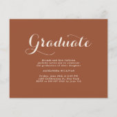 Terracotta Klasse van 2025 Photo Collage Afstudere (Achterkant)