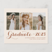 Terracotta Klasse van 2025 Photo Collage Afstudere (Voorkant)