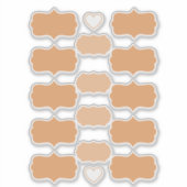 Terracotta kleur Creëer uw eigen vinyl labels (Voorkant)