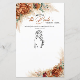 Terracotta koperen floral Raad de Dress van de Bri