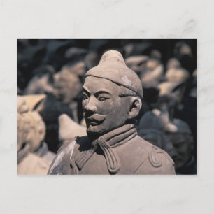 Terracotta krijgers in het graf van keizer Qin Shi Briefkaart