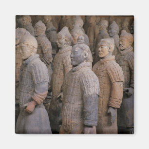 Terracotta krijgers in het graf van keizer Qin Shi Magneet