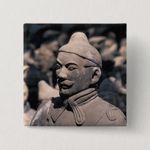 Terracotta krijgers in keizer Qin Shihuang's 2 Vierkante Button 5,1 Cm