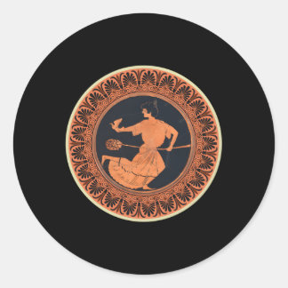 Terracotta Kylix Drink Cup Oude Griekenland Ronde Sticker