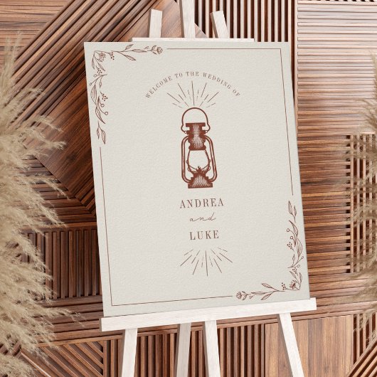  Terracotta Lantern Wedding 34x42 Welkom P Poster