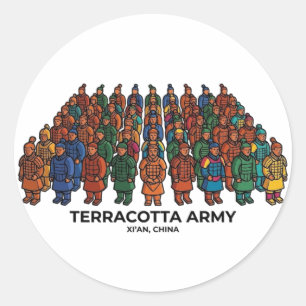 TERRACOTTA LEGER RONDE STICKER