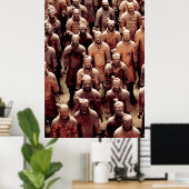 Terracotta legerkrijgers - China - Qin dynasty Poster (Thuiskantoor)
