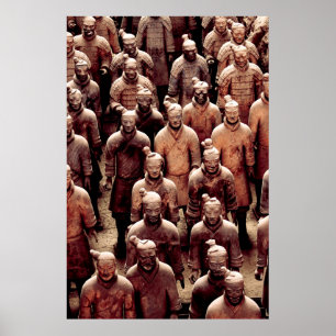 Terracotta legerkrijgers - China - Qin dynasty Poster