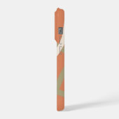 Terracotta Linework Pattern | Cream & Olive (Côté gauche)