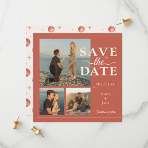 Terracotta Maanfase 3 Foto Save the Date – Boho