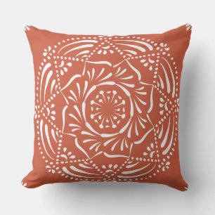 Terracotta Mandala Buitenkussen