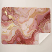 Terracotta marbrée et couverture Sherpa or (Devant (Horizontal))