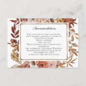 Terracotta Mariage Hébergements Carte de boîtier (Devant)