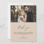 Terracotta Mariage Merci 2 Photos (Dos)