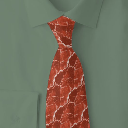 Terracotta Marmer Stropdas