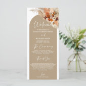 Terracotta Marokko heeft oranje koperen florboho v Programma (Staand voorkant)