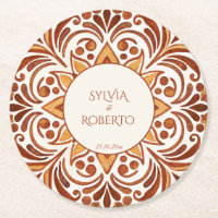 Terracotta Mexicaanse Talavera huwelijksgunsten op