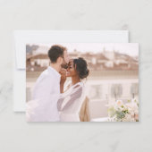 Terracotta Minimaliste Merci Mariage Photo (Dos)