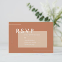 Terracotta Modern Minimalist Wedding
