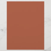 Terracotta Modern Script Trouw Dranken Menu (Achterkant)