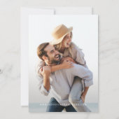 Terracotta Modern Wedding Save the Date (Achterkant)