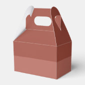 Terracotta Monochrome Modern Wedding Large Initiaa Bedankdoosjes (Achterkant)