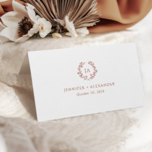 Terracotta Monogram Wedding
