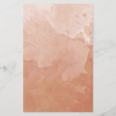 Terracotta Monogramme Aquarelle Menu Mariage (Dos)
