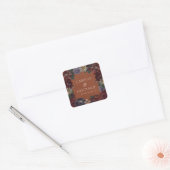 Terracotta Moody Floral Wedding Stickers (Envelop)