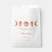 Terracotta Moon Phase Wedding Favoriete Tas Bedankzakje (Voorkant)